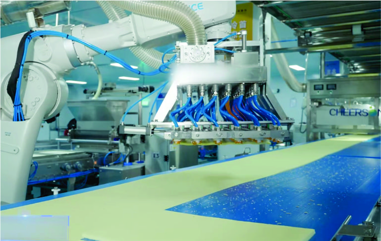 目前国内葡挞皮产线最多  企业产线自动化程度保持领先